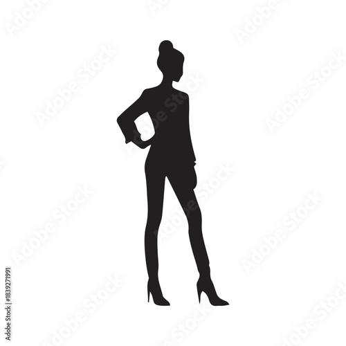 silhouette of a woman