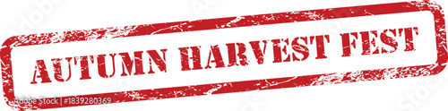 Autumn harvest festival grunge stamp