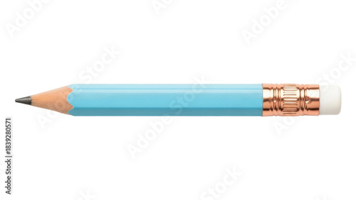 Photos Isolated pencil on plain backdrop for design and education with eraser and graph