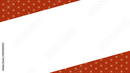 和風フレーム 背景素材 年賀状 正月 新年 お中元 お歳暮 動画素材 16:9サイズ