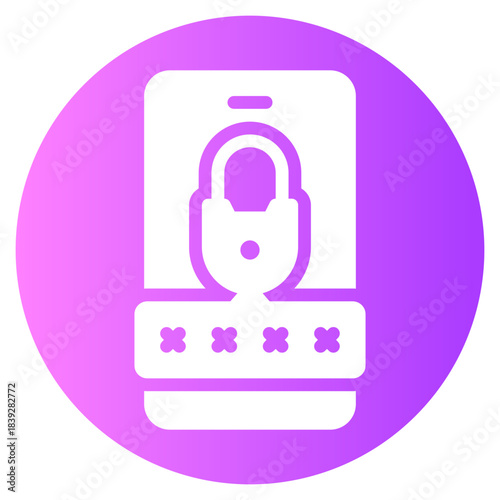 pin code gradient icon