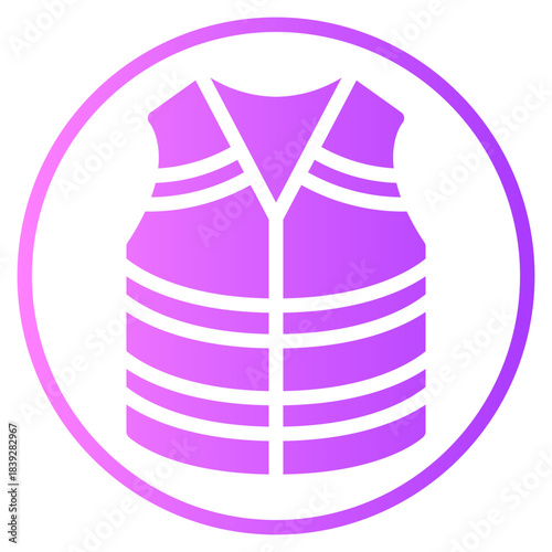 life jacket gradient icon