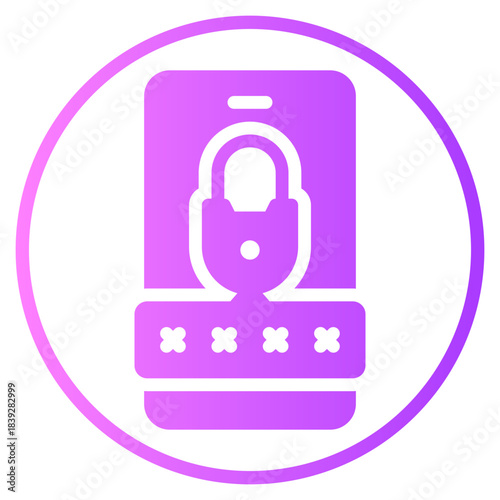 pin code gradient icon
