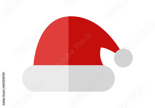 Gorro de Papá Noel rojo con borla blanca