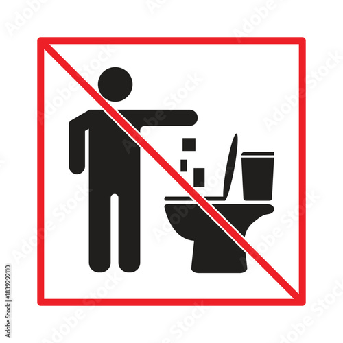 Toilet-Related Vector Line Icons. Contains icons such as No Littering Signs, and more.