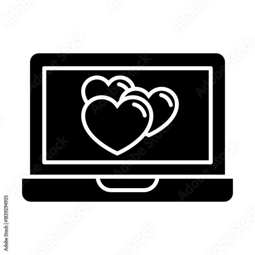 Love icon vector. relationships illustration sign. online dating symbol or logo.