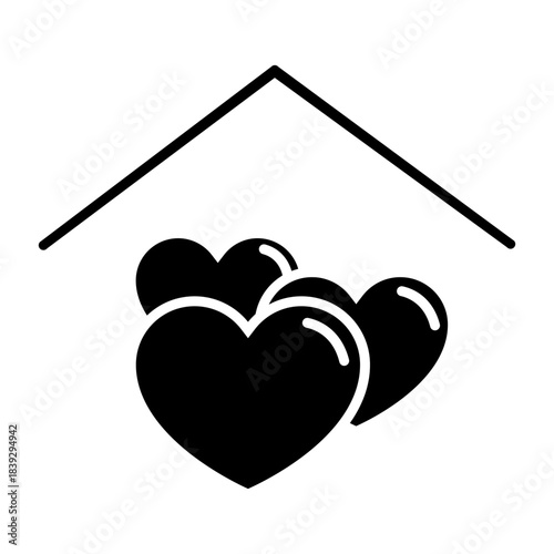 Love icon vector. relationships illustration sign. online dating symbol or logo.