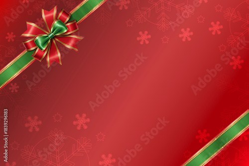 Red and Gold Ribbon luxury red box