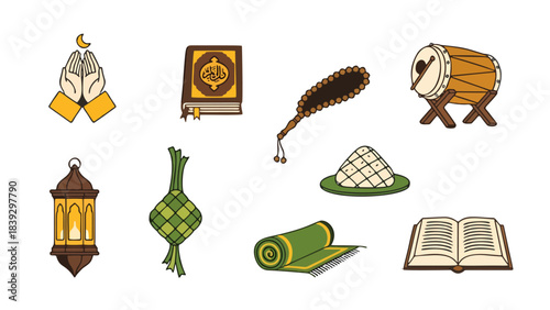 Islamic cultural and religious symbols collection