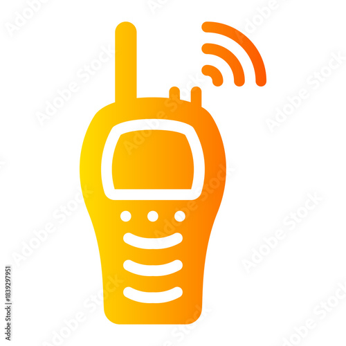 walkie talkie gradient icon