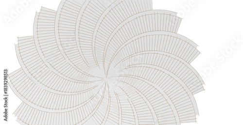 Fototapeta Naklejka Na Ścianę i Meble -  spiral tower abstract geometric shape 3d