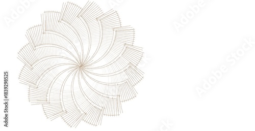 Fototapeta Naklejka Na Ścianę i Meble -  spiral tower abstract geometric shape 3d