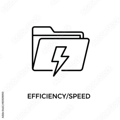 Fast Data Retrieval and Efficient Folder Management Outline Icon