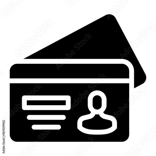 indentity glyph icon