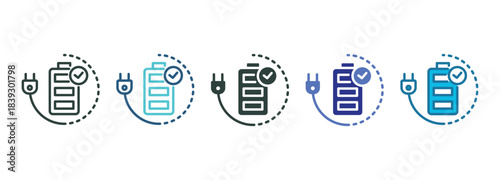 High Efficiency Icon Set Multiple Style Of