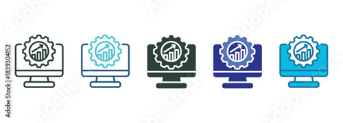 Productive Mode Icon Set Multiple Style Of