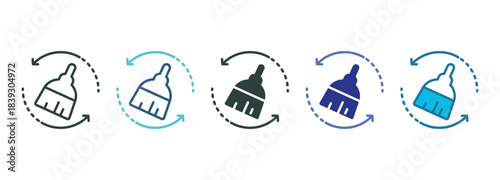 Clean Output Icon Set Multiple Style Of