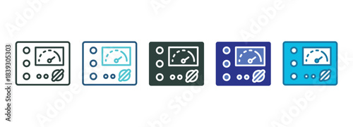 Smart Dashboard Icon Set Multiple Style Of