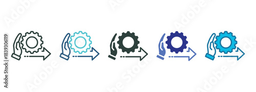 Low Effort Icon Set Multiple Style Of