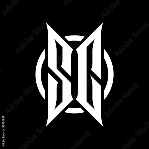 SC Monogram Logo on Black Background