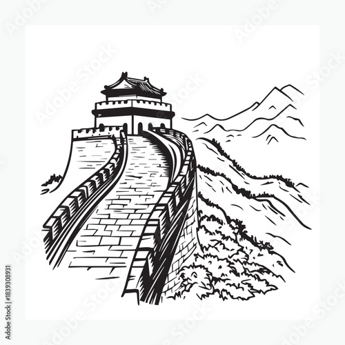 vector illustration of an old building