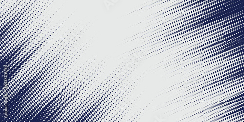 Abstract halftone wave dots background. Futuristic twisted grunge pattern dots circles. Vector modern optical pop art texture