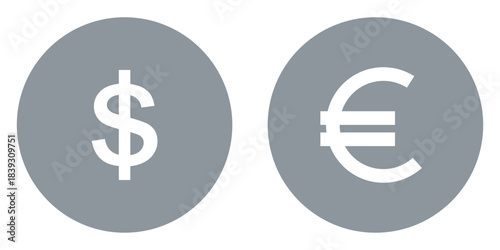 Flat vector set of international currency coins in gold, forex money symbols collection