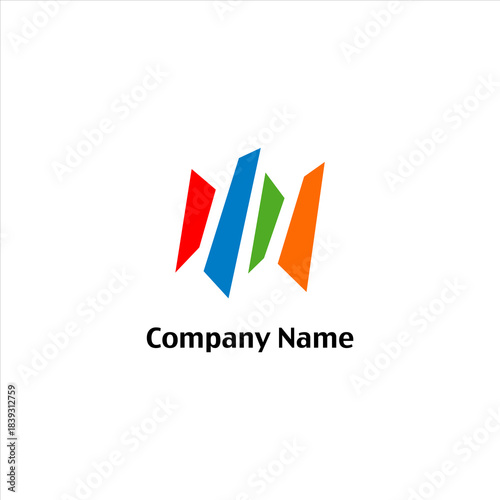Free Download Abstract Colorful Logo Design for Company Name. - GFXLoad