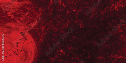 Deep Red Abstract Textured Background with Circular Elements and Grungy Surface Organic Circular Shapes with Rough Texture for Artistic Designs