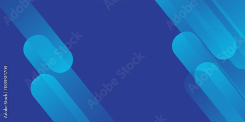 Abstract blue background with diagonal lines. Dynamic shapes composition. Vector illustration