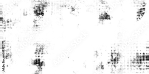 Texture of black dots on white background. Monochrome halftone comic