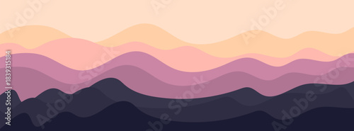 Gradient Mountain Layers – Abstract Nature Vector Background. Perfect for tech designs, websites, and presentations. eps10