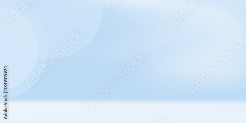 Blue studio room. Limbo light background. Abstract 3d backdrop for product presentation. Minimal wall scene. Showcase, promotion display modern