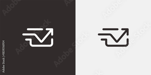 Animated email icon with forward arrow