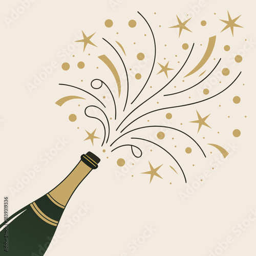 champagne vector illustration