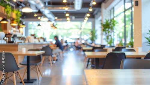 Wallpaper Mural モダンな飲食店の店内風景 Torontodigital.ca