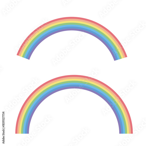 虹のイラスト素材