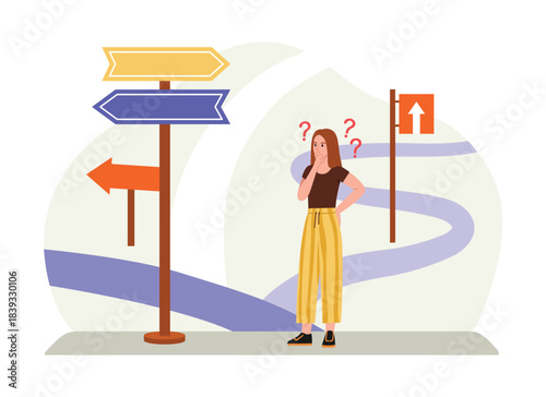 Vector illustration of a dental office. Cartoon scene of a patient sitting in a chair, a dentist holding tools, a dental probe, a mirror, a lamp, a tooth diagram, a flowerpot. Dental treatment.