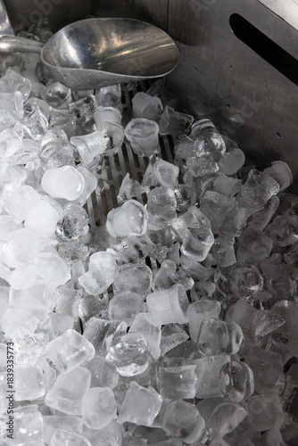 A delicious alcoholic cocktail at the bar. The bartender prepares cocktails