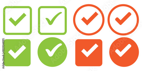Set of approved check sign, icons of approval check ,set of tick mark icon, set of ticks icon, set of tick, quality sign, quality check, quality check icon,