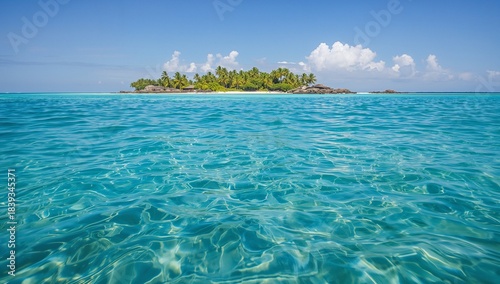 Crystalclear water with subtle waves