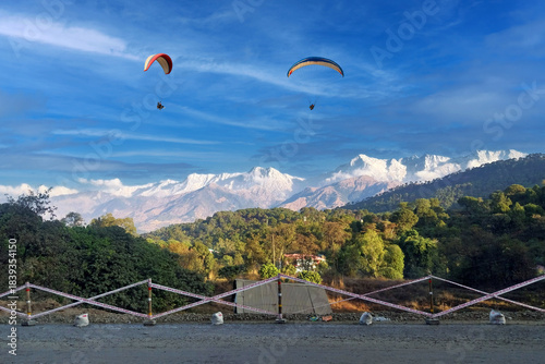 Photos Paragliding over the clouds sunset view at Bir Billing Himachal Pradesh India