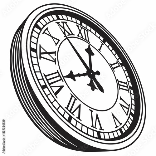 clock face vector illustration