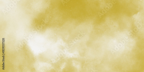 Painted light yellow, golden color wall background. Modern abstract pale yellow water color background. Soft cloudy texture . grunge paper background, inventory and copy space .