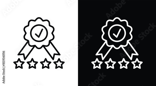 quality Two-tone version in black and white background