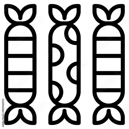 Candy outline icon vector design illustrator