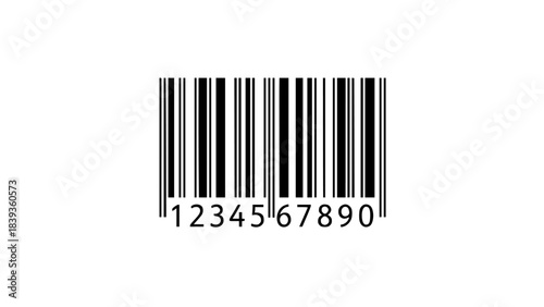Barcode Icon, Product Identification and Retail Scanning Concept, Inventory and Supply Chain Symbol