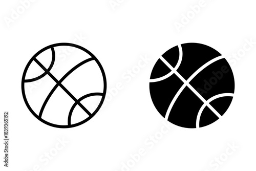 basketball icon set. Perfect for sports themed, logos, and graphic design projects. Simple, yet recognizable design