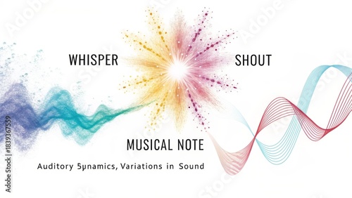 Abstract musical dynamics with colorful explosion, perfect artwork