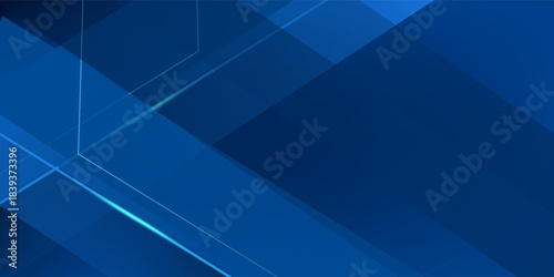 Abstract dark blue overlap shadow and lights background. Papercut template vector with straight line and shadow. Dark blue background with trendy pattern design. Eps10 vector